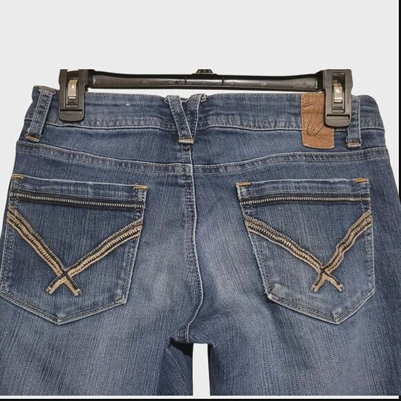 Vanity Flare Jeans Original Womens 29W Lower Rise Medium Wash - Picture 4 of 7